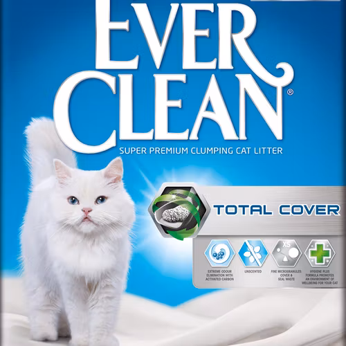 Ever Clean®Total Cover Clumping - Oparfymerad kattsand 10 kg