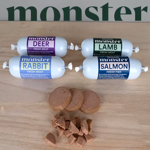 Monster Dog Sausage/Korv- Hundgodis- 11 smaker! 80gr/200gr/400gr