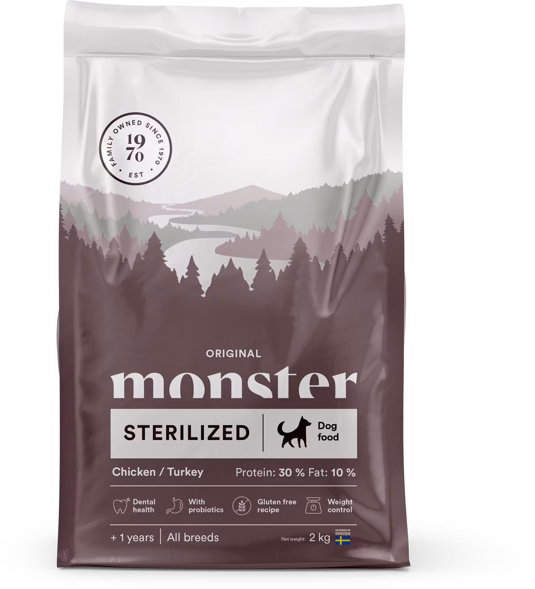 Monster Dog Original Sterilized Chicken/Turkey All Breed - glutenfritt och vetefritt
