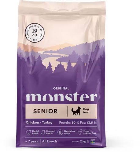 Monster Dog Original Senior- Chicken/Turkey 2 kg/12 kg