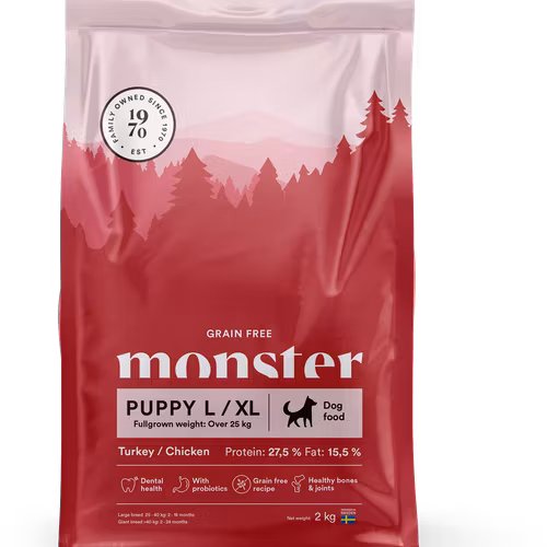 Monster Dog Grain Free Puppy L/XL Turkey&Chicken- spannmålsfritt