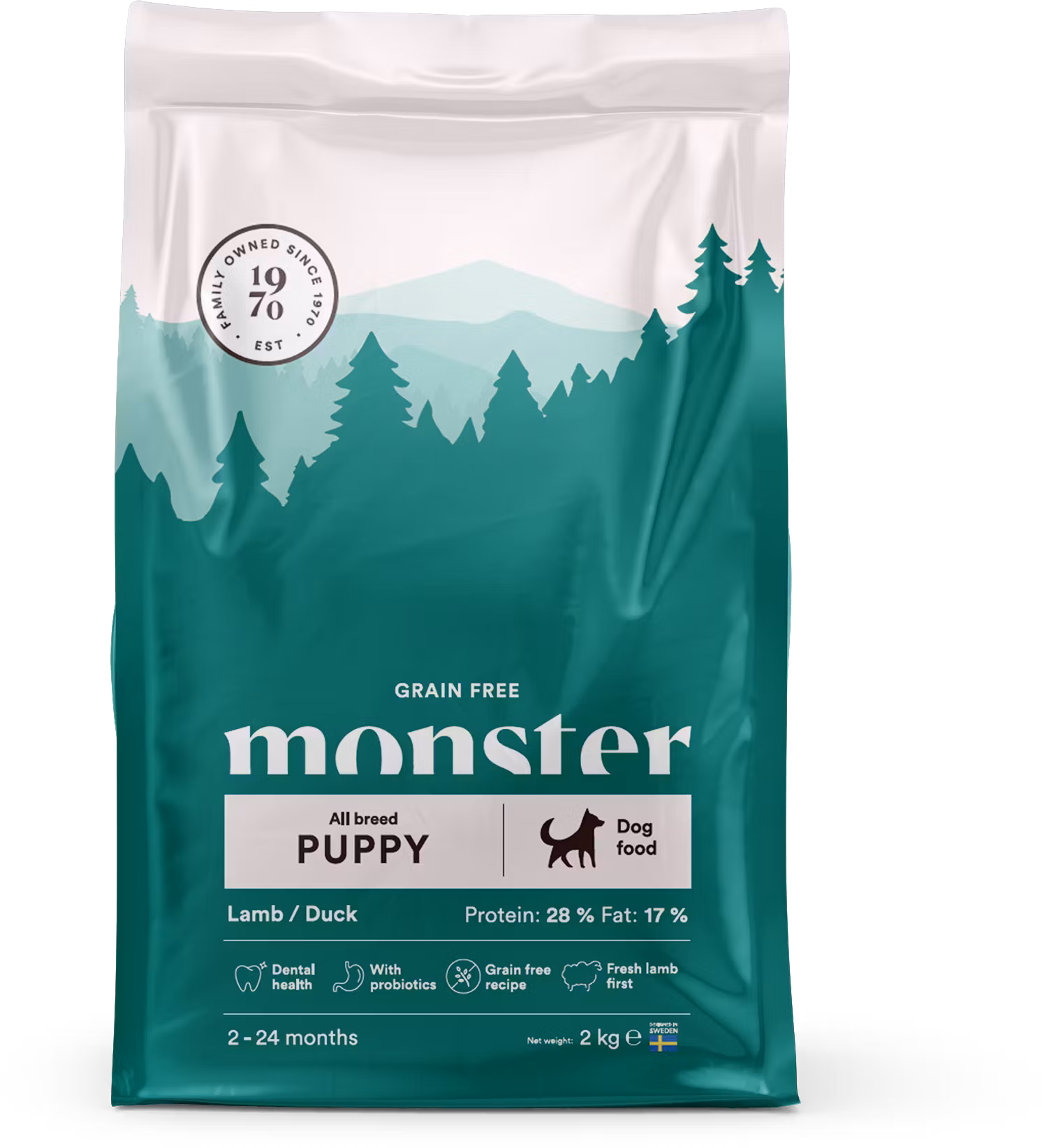 Monster Dog Grain Free S/M Puppy Lamb & Duck- spannmålsfritt (fd All Breeds)