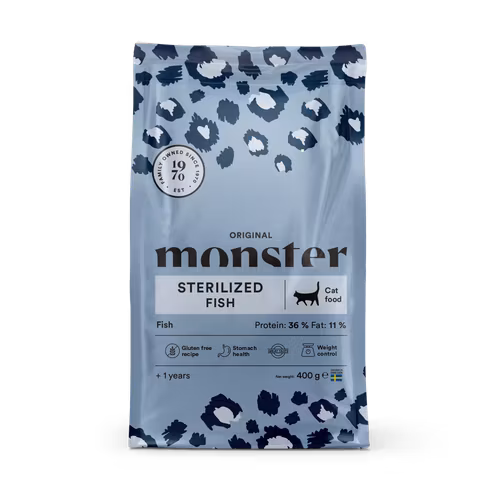 Monster Cat Original Sterilized Fish - Öring, lax, sill- 6 kg