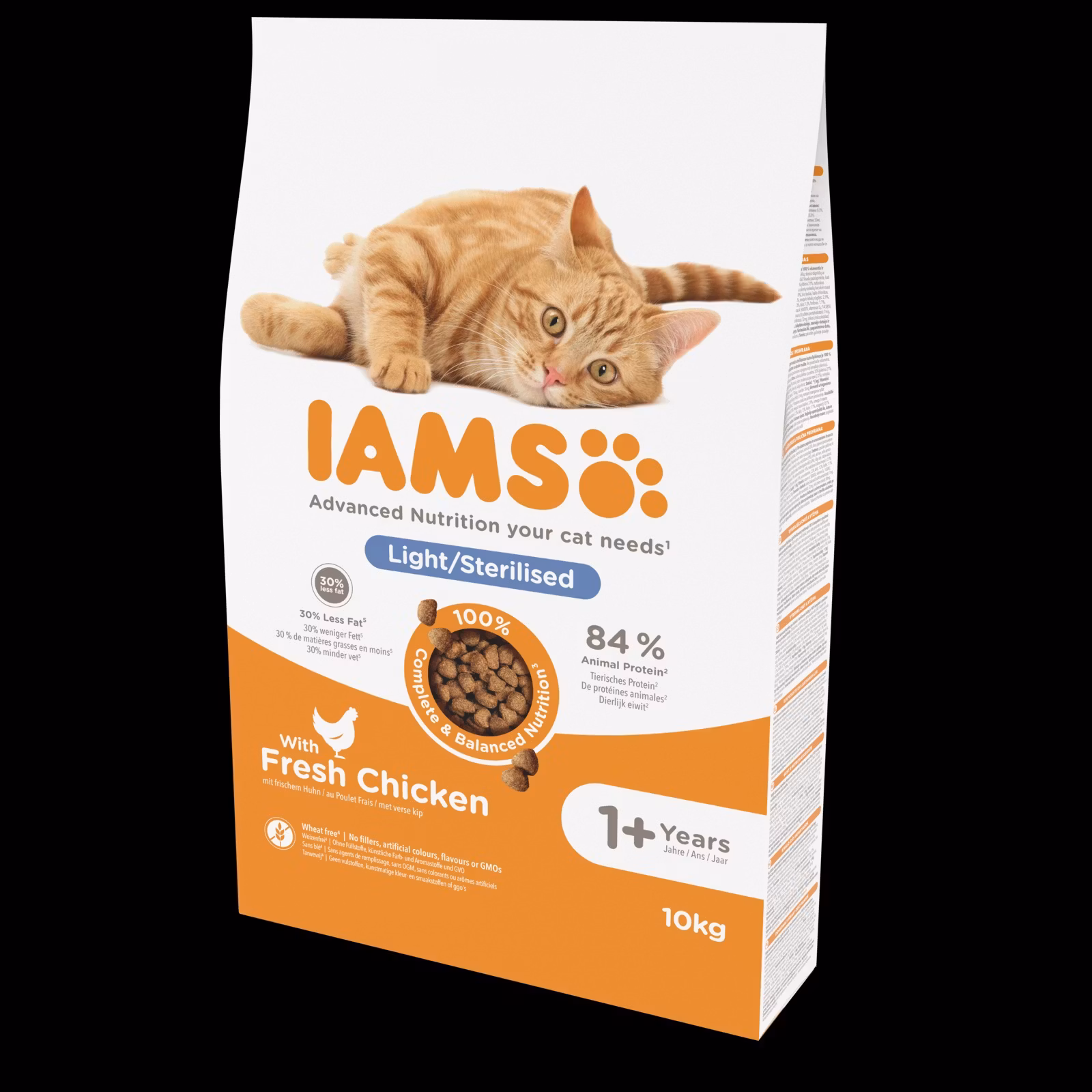 IAMS Dry Food Light in fat/Sterilised Adult Fresh Chicken +1- Kyckling 10 kg
