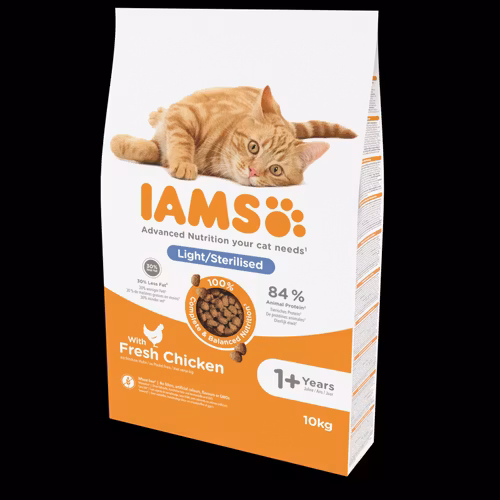 IAMS Dry Food Light in fat/Sterilised Adult Fresh Chicken +1- Kyckling 10 kg