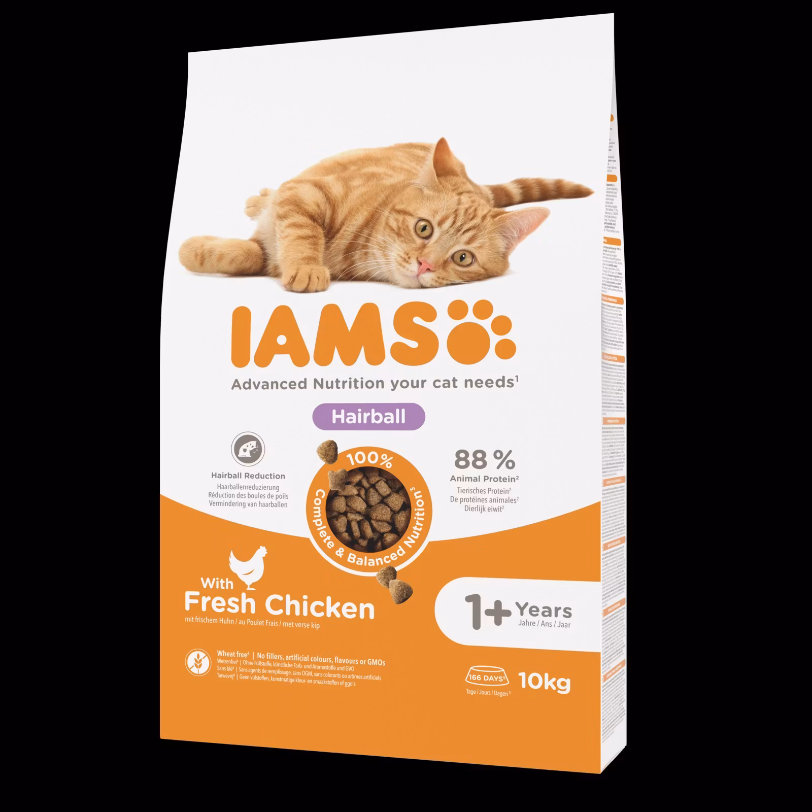 IAMS Dry Food Hairball Adult Fresh Chicken 1+ - Kyckling 10 kg