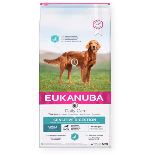 Eukanuba Daily Care Sensitive Digestion Adult All Breed- känslig matsmältning 12 kg