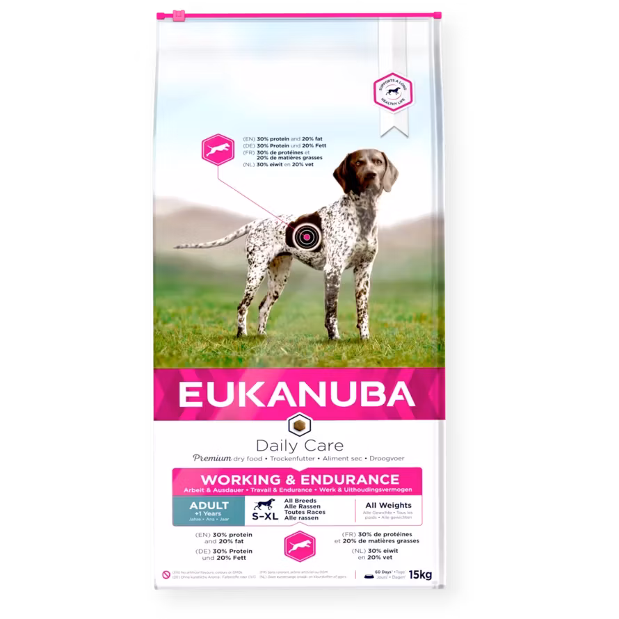 Eukanuba Daily Care Working & Endurance Adult All Breed- arbetande hundar 19 kg
