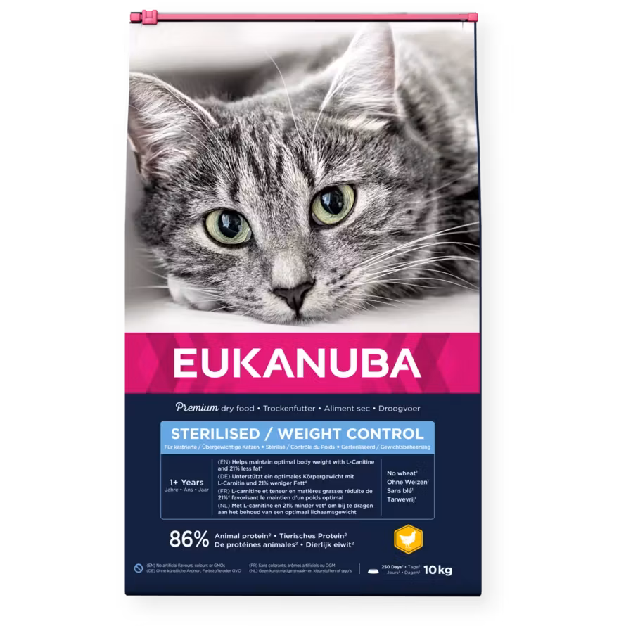 Eukanuba Cat Sterilised/Weight Control Adult 2 el.10 kg