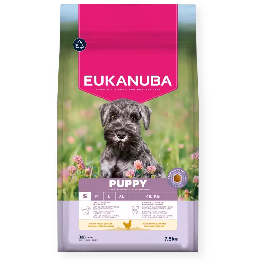 Eukanuba Puppy Small Breed Fresh Chicken 3 kg/18 kg. Valpfoder - Små Hundraser