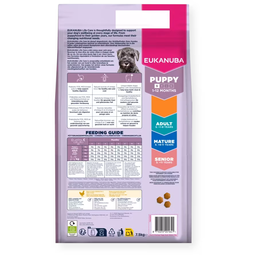 Eukanuba Puppy Small Breed Fresh Chicken 3 kg/18 kg. Valpfoder - Små Hundraser