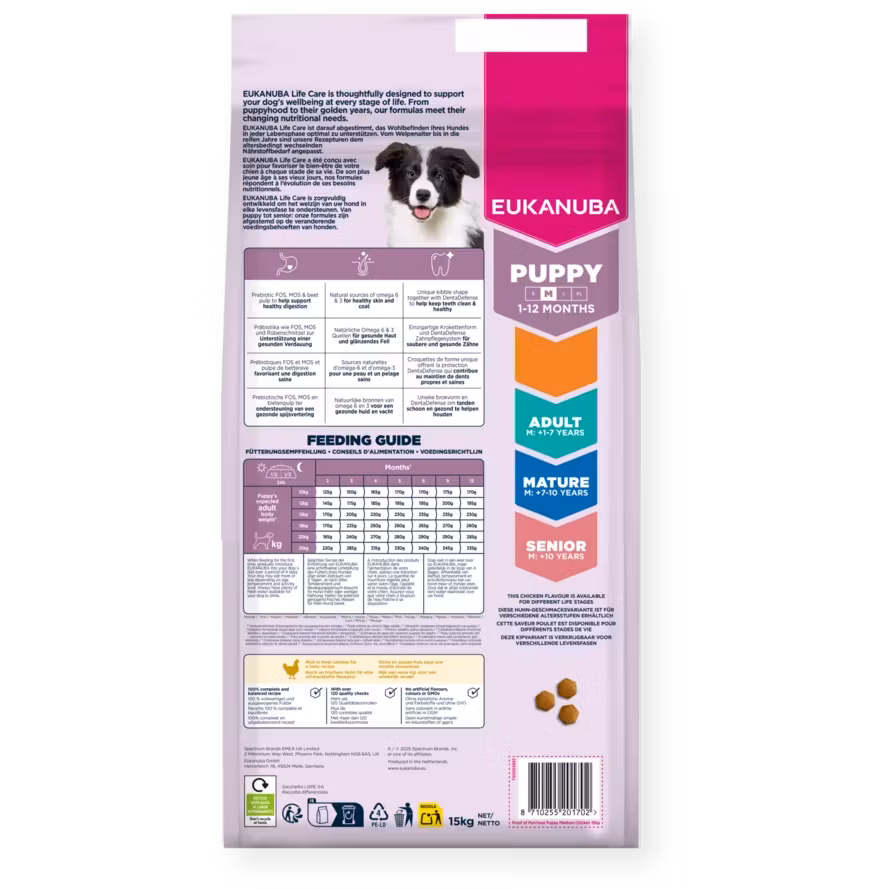 Eukanuba Puppy Medium Breed Fresh Chicken 3 kg/15 kg/18 kg