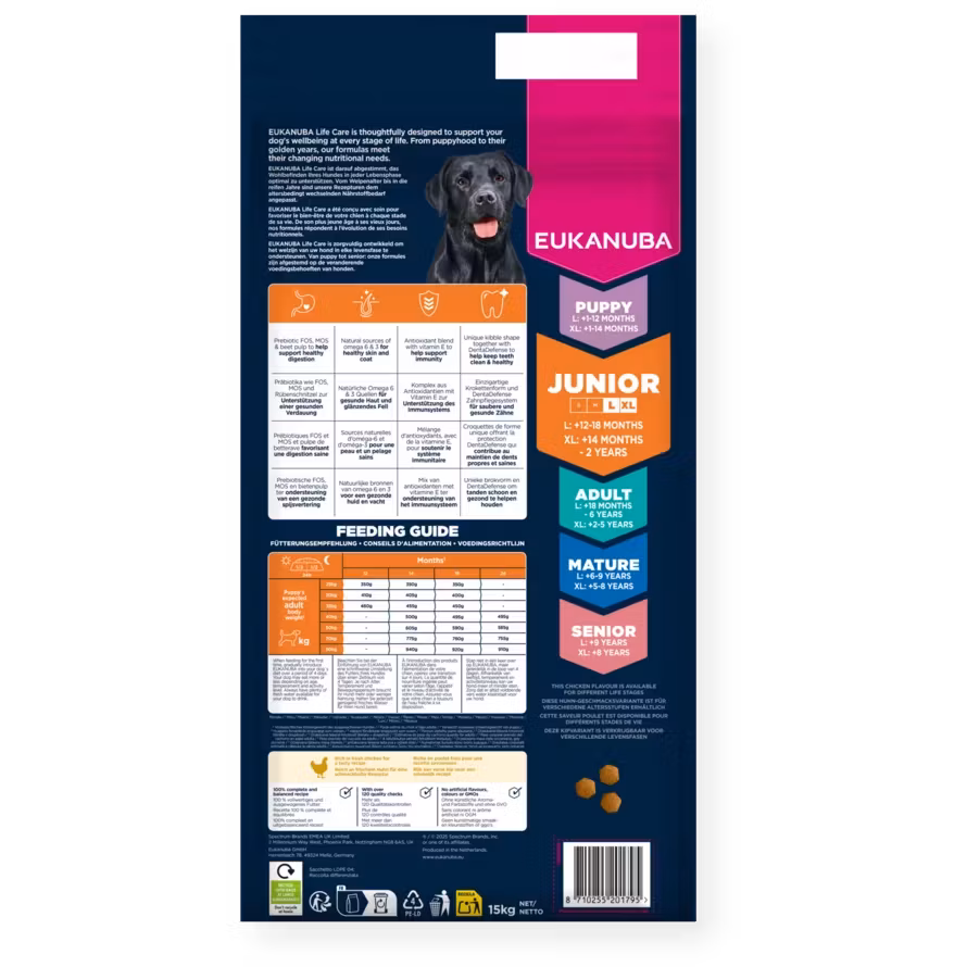Eukanuba Junior Large Breed Fresh Chicken 15 kg