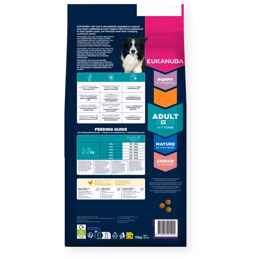 Eukanuba Adult Medium Breed Fresh Chicken 3 kg/15 kg/18 kg