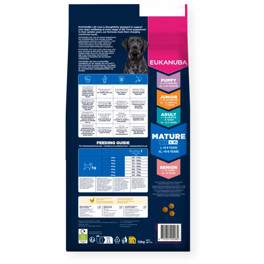 Eukanuba Mature Large Breed Fresh Chicken +5 år 15 kg
