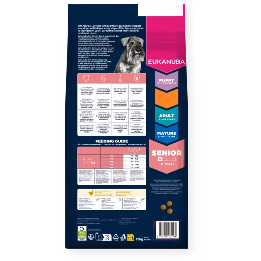 Eukanuba Senior Small Breed Fresh Chicken 15 kg. Från 11 års ålder