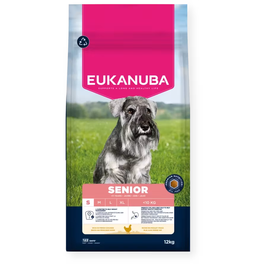 Eukanuba Senior Small Breed Fresh Chicken 15 kg. Från 11 års ålder