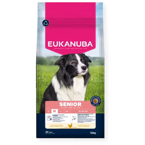 Eukanuba Senior Medium Breed Fresh Chicken 15 kg. Från 10 år och uppåt