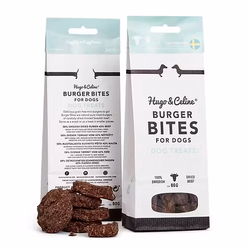 Hugo & Celine BURGER BITES svenskt torkat nötkött ca 80 gr
