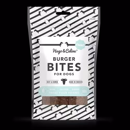 Hugo & Celine BURGER BITES svenskt torkat nötkött ca 80 gr