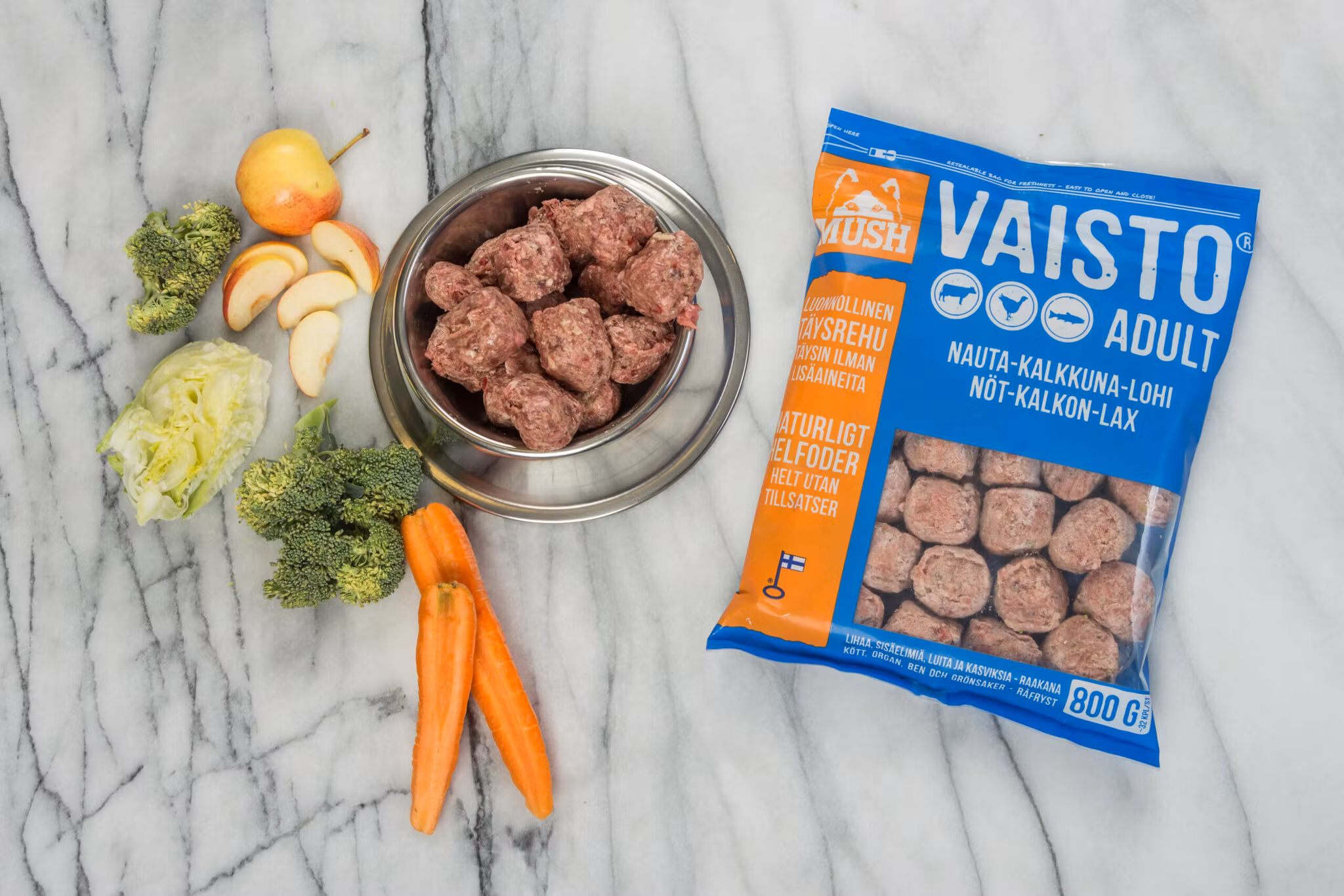 MUSH Vaisto Blå Freeze-Dried (nöt-kalkon-lax)
