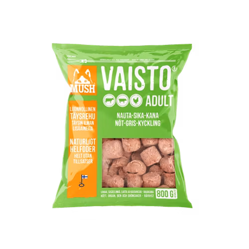 MUSH Vaisto® Grön Freeze-Dried  (nöt-gris-kyckling)