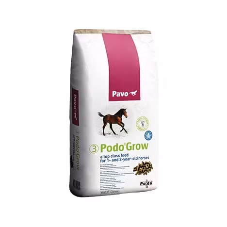 Pavo Podo®Grow (3) 20 kg- Högkvalitativt foder för unghästar