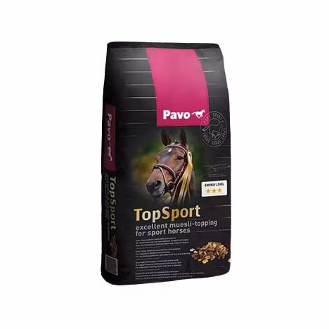 Pavo TopSport 15 kg- Müslitopping för en välmusklad häst med maximal uthållighet