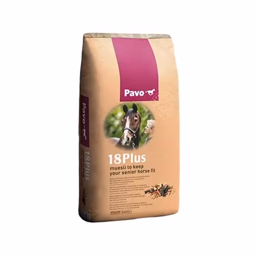 Pavo 18Plus 15 kg- Müsli för att hålla din äldre häst i toppform