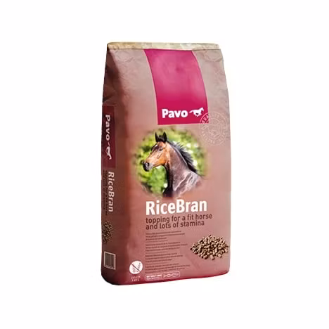 Pavo RiceBran 20 kg- topping för en uthållig och vältränad häst