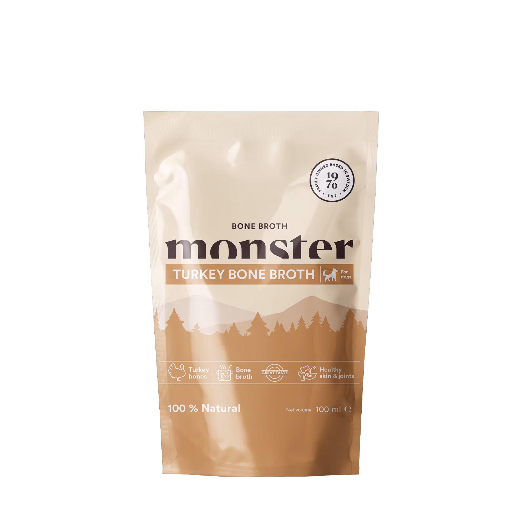 Monster Dog Bone Broth Turkey 100ml/350ml - benbuljong