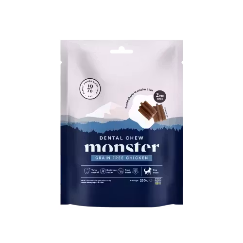 Monster Dog Dental Bites Chicken 250 gr- spannmålsfria godbitar