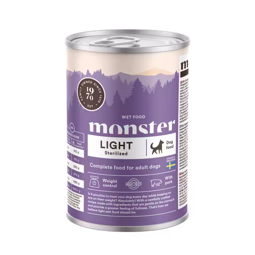 Monster Light/Sterilized Burk 400 gr