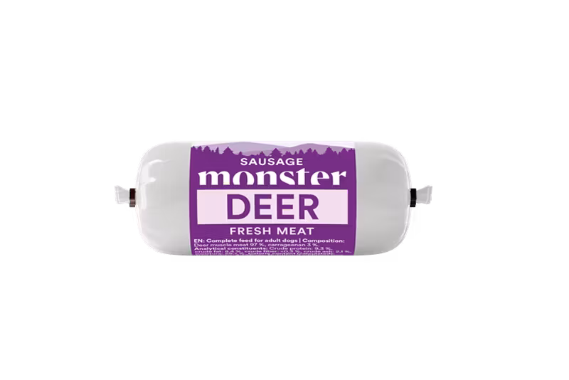 Monster Dog Sausage/Korv- Hundgodis- 11 smaker! 80gr/200gr/400gr