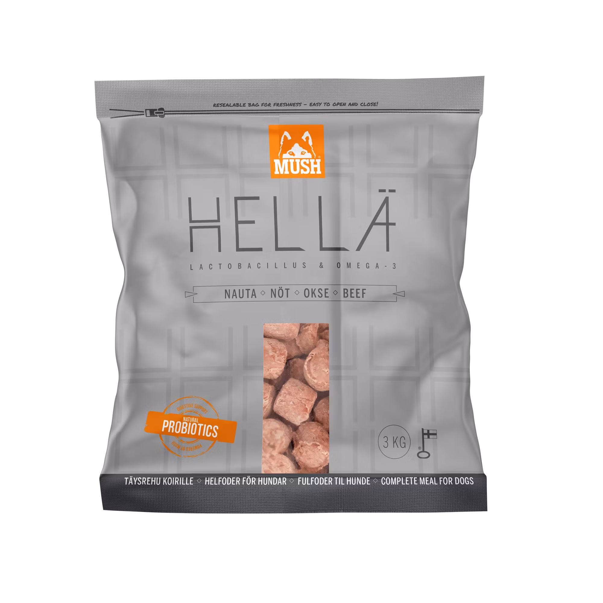 MUSH Hellä Freeze-Dried® Nöt 250 gr