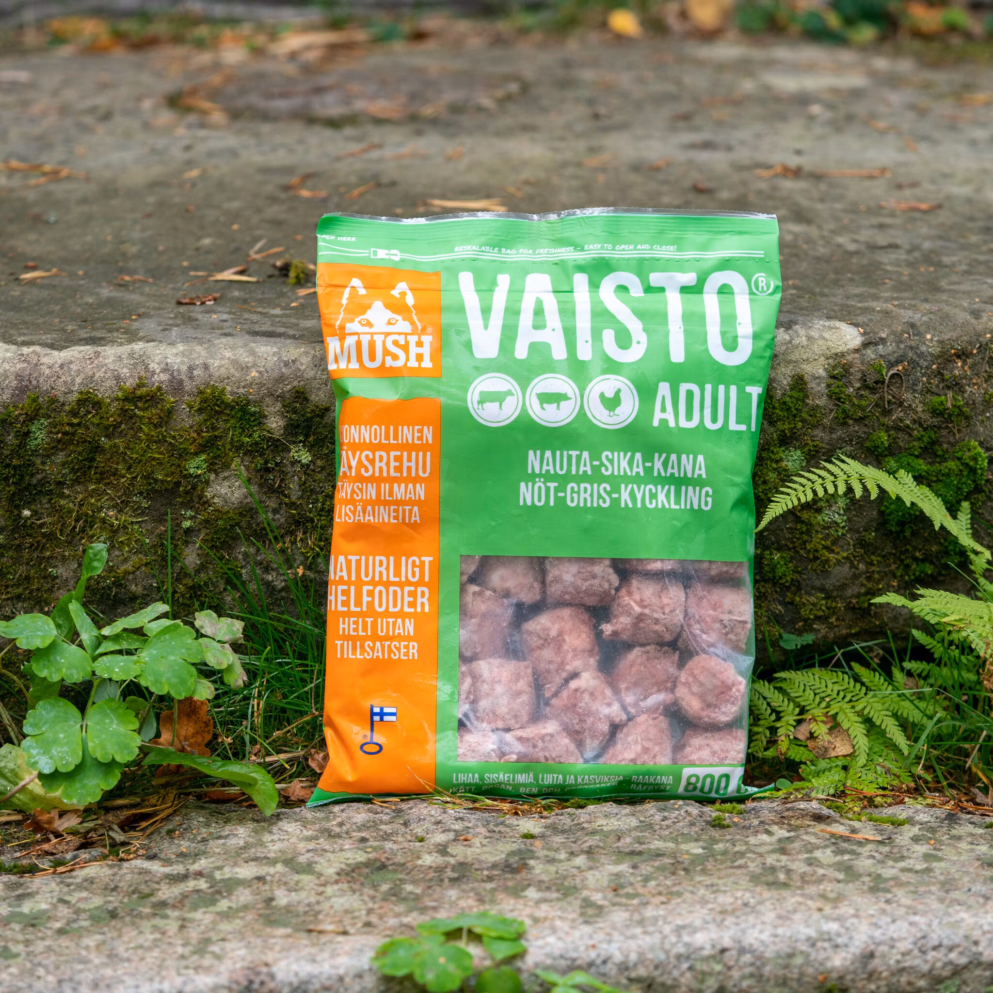 MUSH Vaisto® Grön Freeze-Dried  (nöt-gris-kyckling)