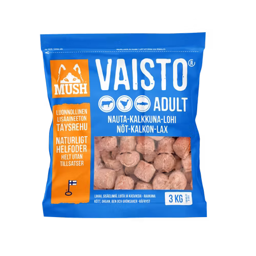 MUSH Vaisto Blå Freeze-Dried (nöt-kalkon-lax)