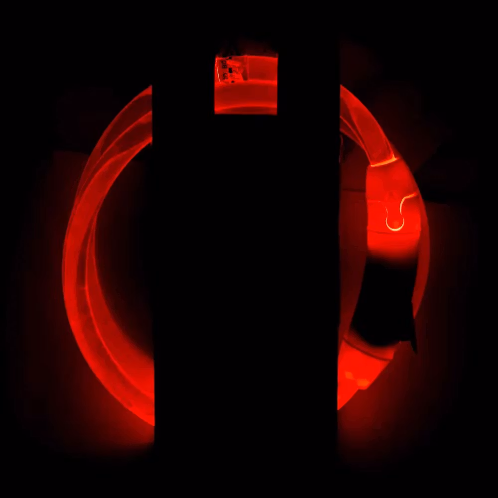 Ozami Halsband Flash Led Multicolour 70cm LED, Usb - fast el blinkande sken. En storlek passar alla,