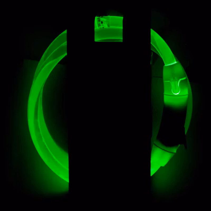 Ozami Halsband Flash Led Multicolour 70cm LED, Usb - fast el blinkande sken. En storlek passar alla,
