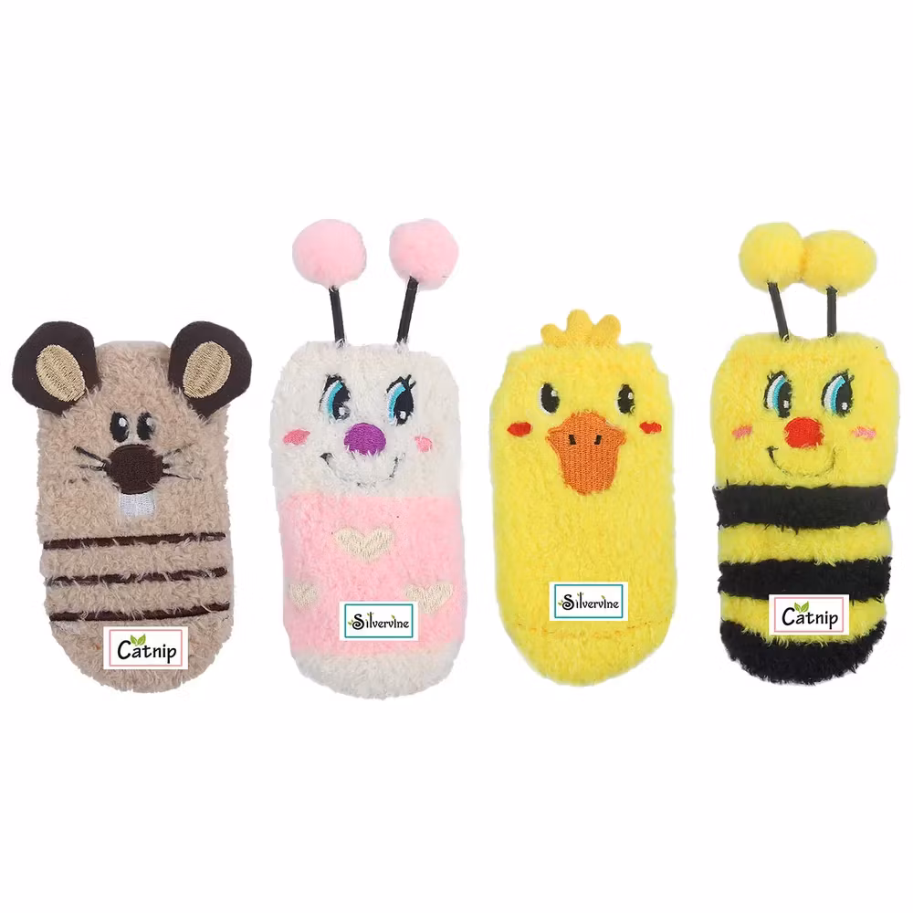 All for paws- Kattleksak Socka med kattmynta- blandade motiv- styckvis