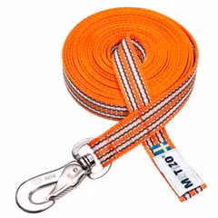 Metizo NoseWorks-koppel Gummi utan handtag med reflex Orange 4m/5m Nosework