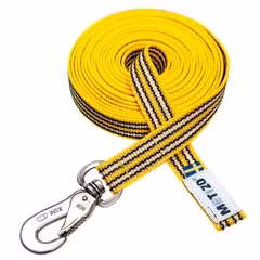 Metizo NoseWorks-koppel Gummi utan handtag med reflex Gul 4m/5m Nosework