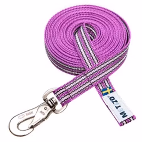 Metizo NoseWorks-koppel Gummi utan handtag med reflex Lila 4m/5m Nosework