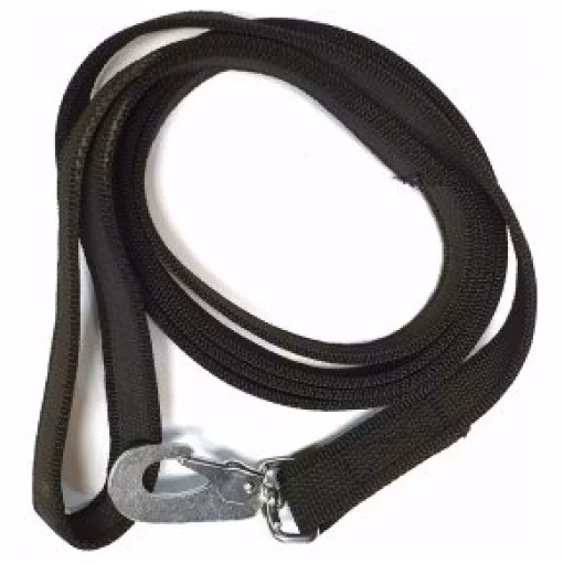 Gummerat koppel med handtag , antiglid 180 cm