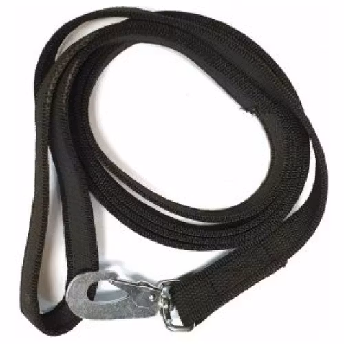 Gummerat koppel med handtag , antiglid 180 cm