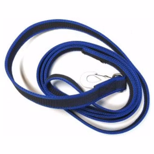 Gummerat koppel med handtag , antiglid 180 cm