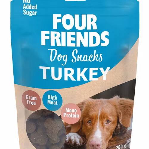 Four Friends Dog Snacks Turkey- kalkon. Spannmålfritt 200g
