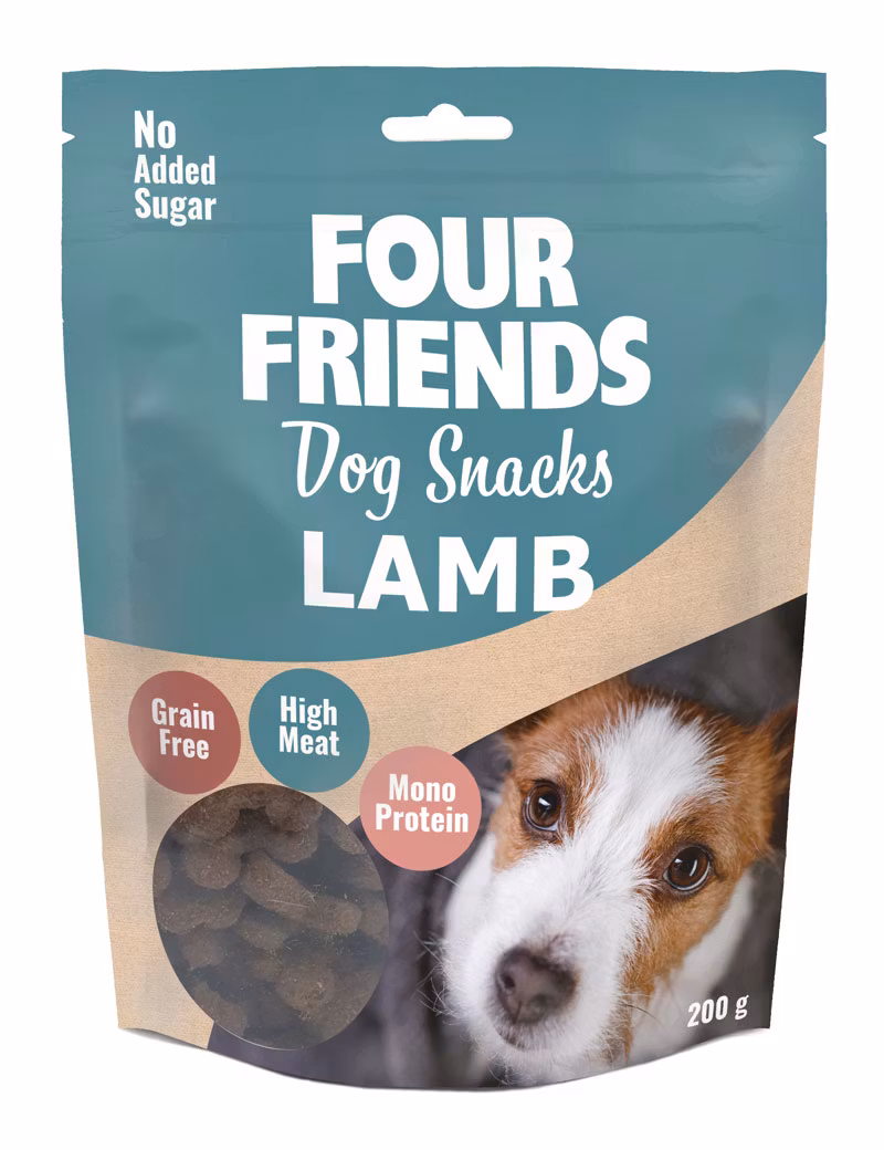 Four Friends Dog Snacks Lamb- lamm. Spannmålfritt 200g