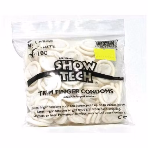 Trimfingrar i latex- 100 st