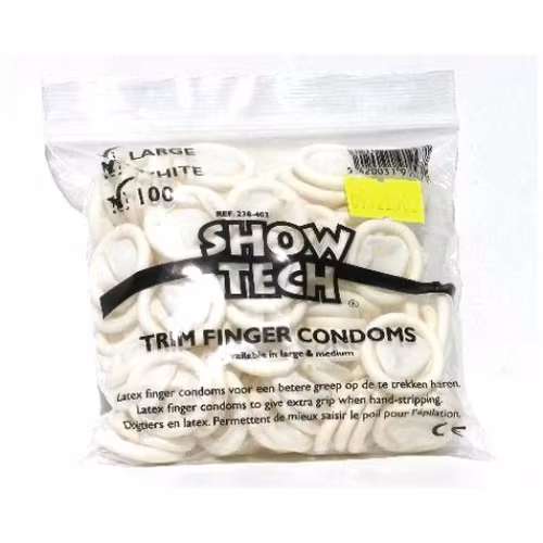 Trimfingrar i latex- 100 st